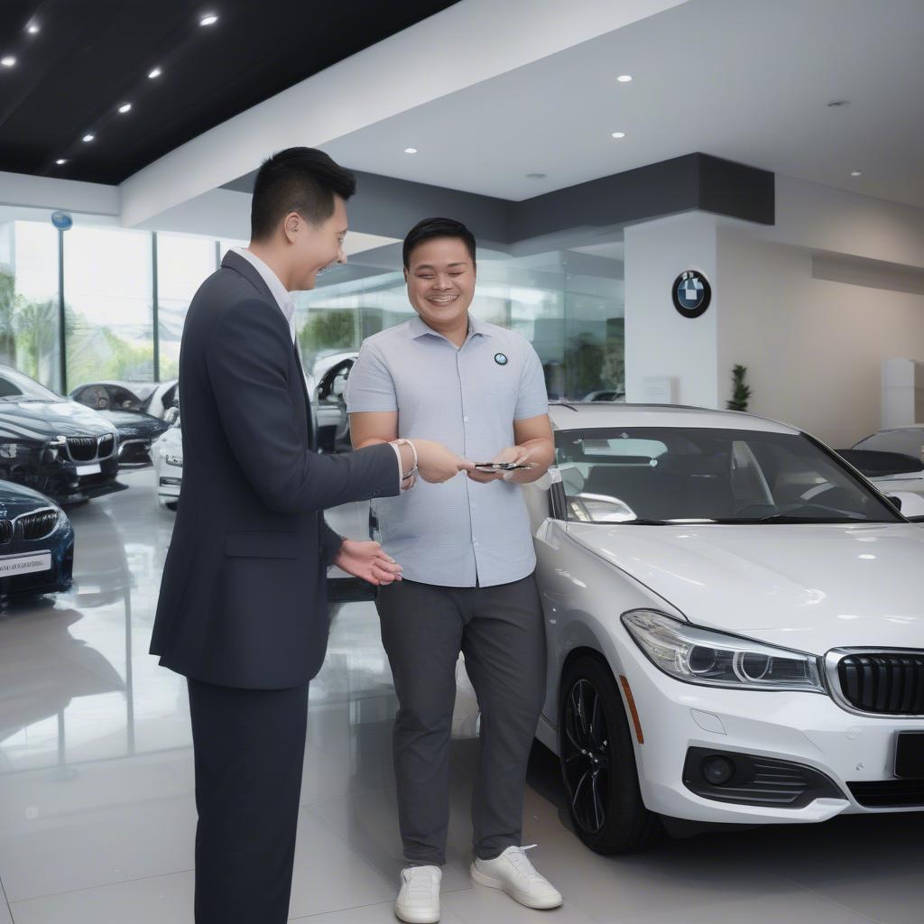 Trải nghiệm bmw mieten tại Cầu Giấy