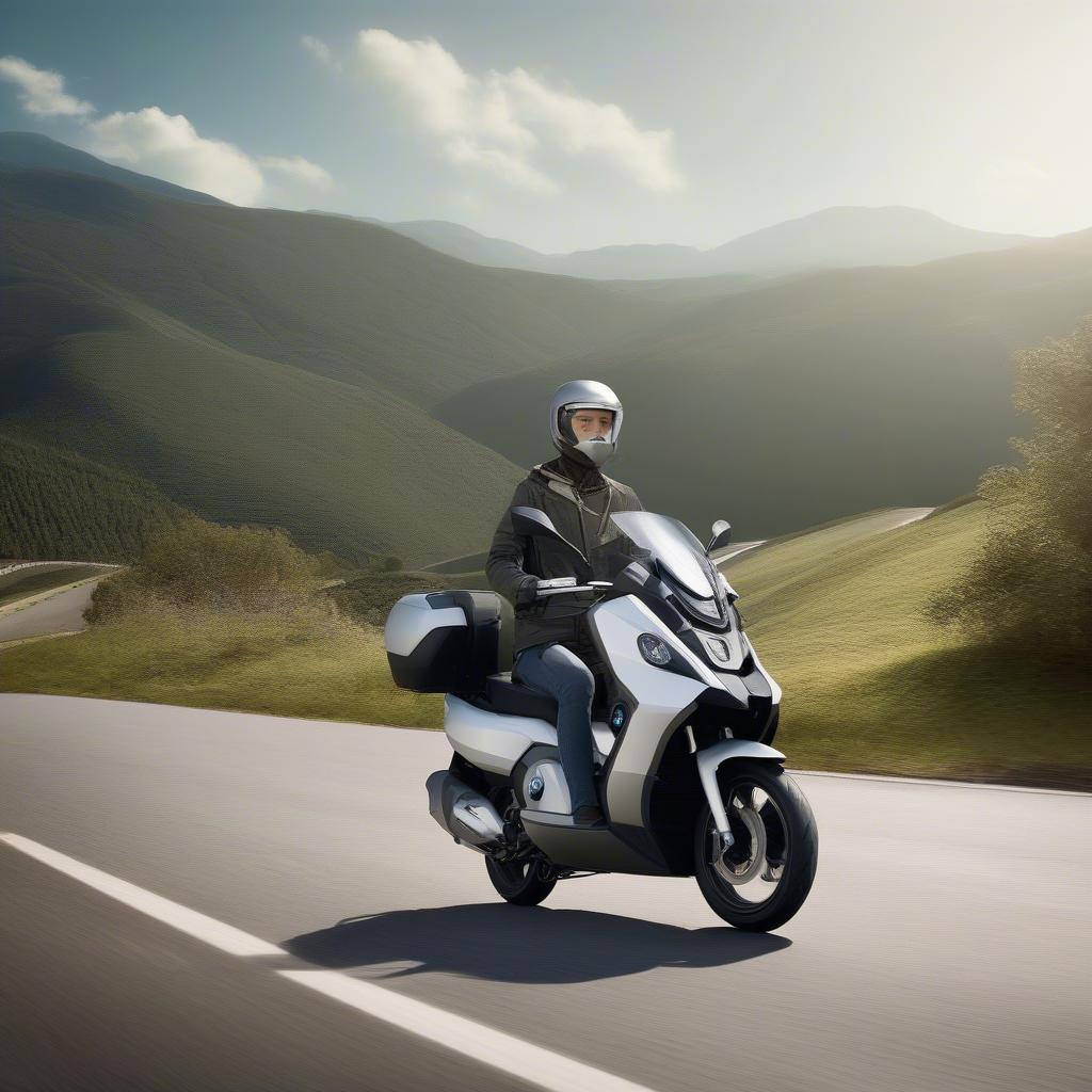 Trải nghiệm lái tuyệt vời cùng BMW Scooter 400