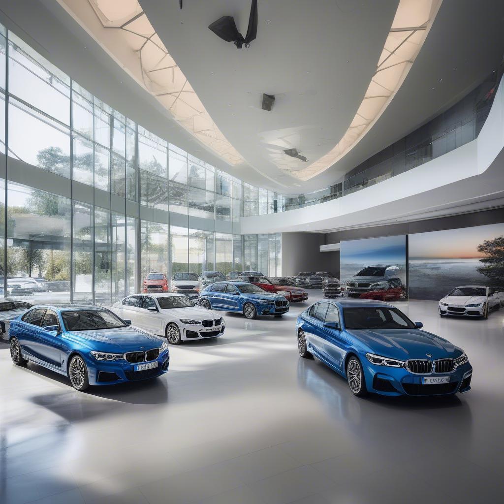 Trưng bày xe BMW tại Showroom BMW Sala