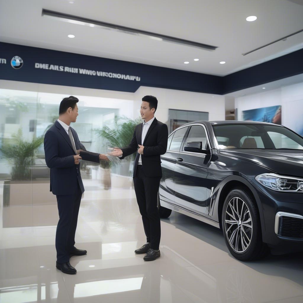 Tư vấn khách hàng tại BMW Cầu Giấy