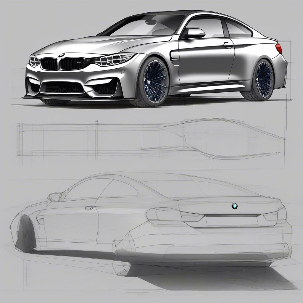 Vẽ Khung BMW M4