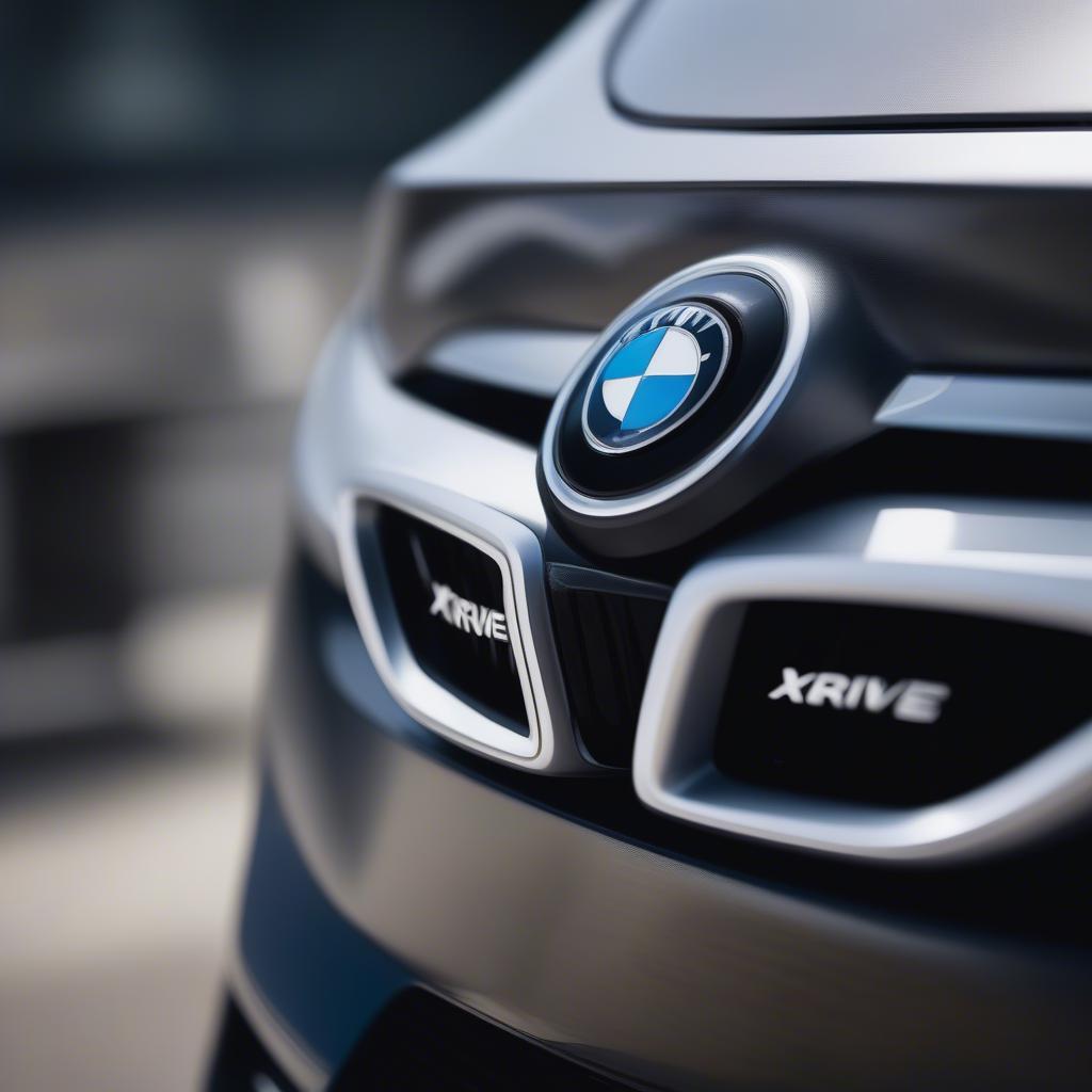 Vị trí logo xDrive trên cốp sau xe BMW